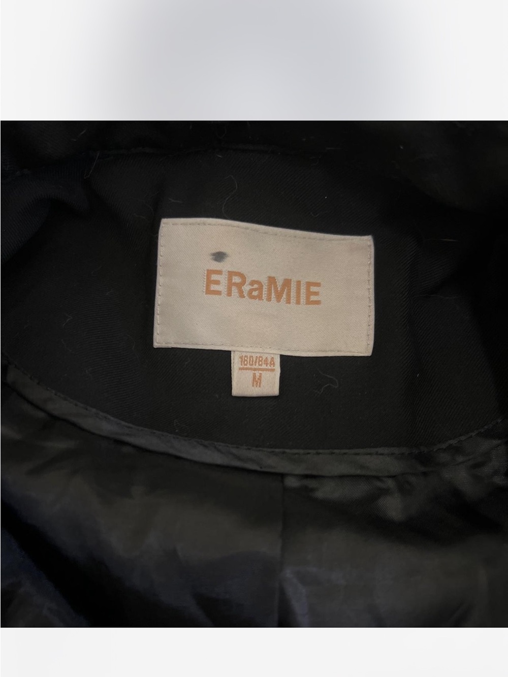 Black Ruffle Button-Front Peacoat - Picture 8 of 8